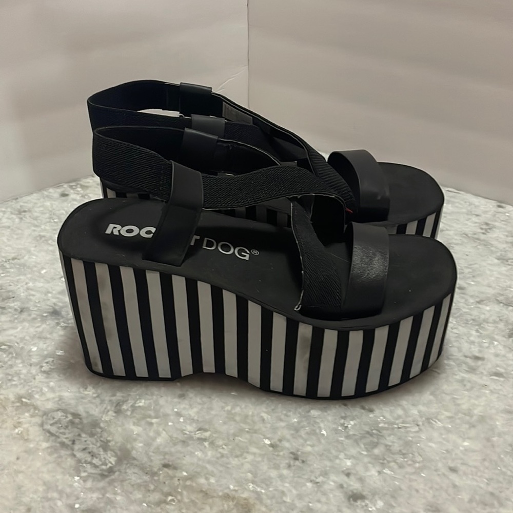 Rocket Dog Striped Platform Sandal